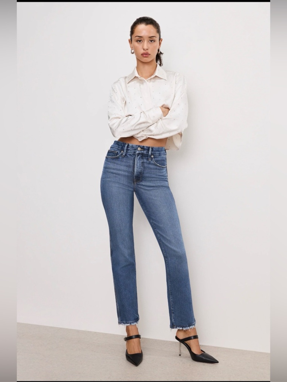 Soft tech Good Curve High-Rise Straight Leg Women's Jeans - Indigo737 Size 4 & 6